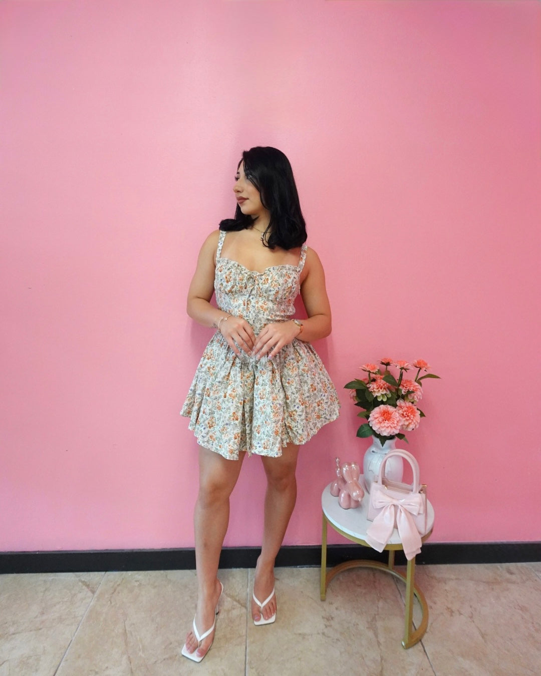 Floral vintage dress
