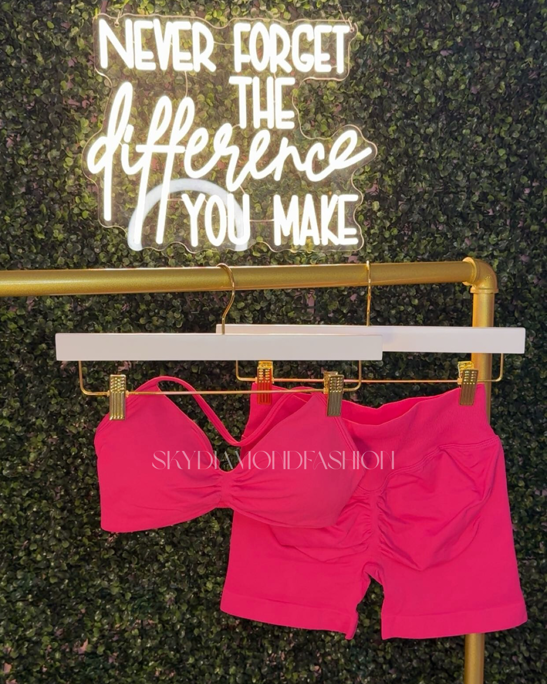 Hot pink active shorts