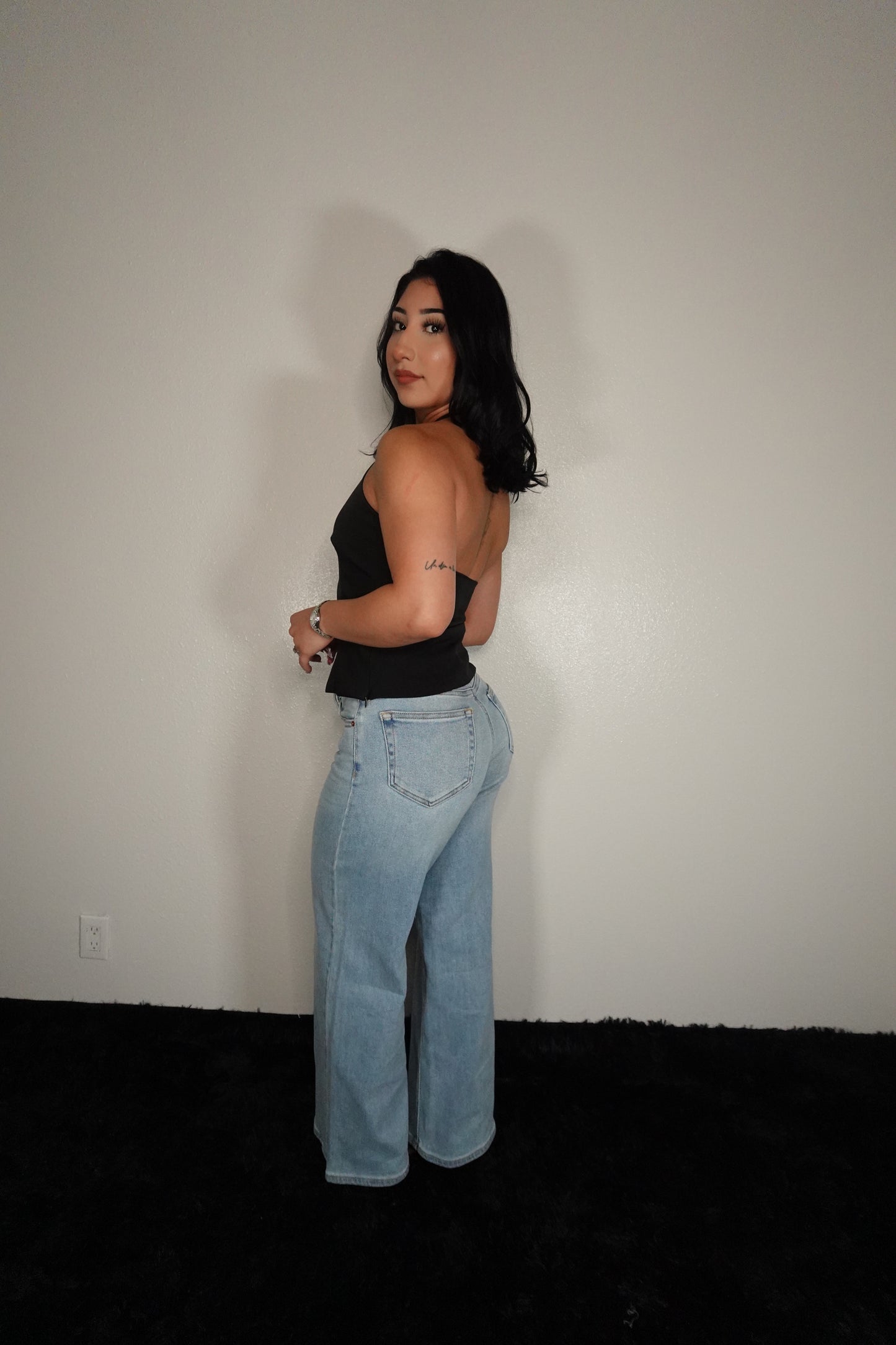 Ally’s cross sided jeans