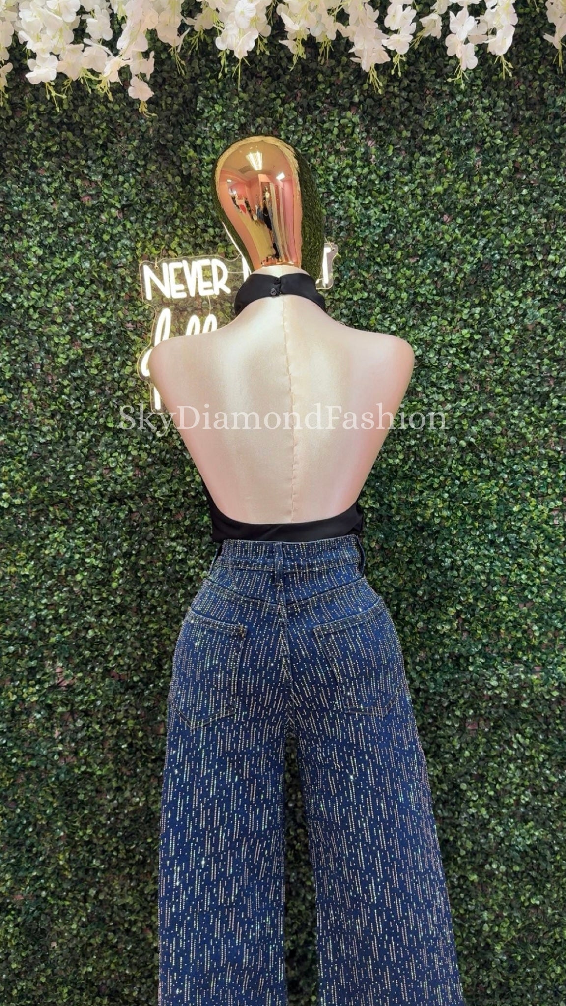Shooting stars denim jeans (dark)
