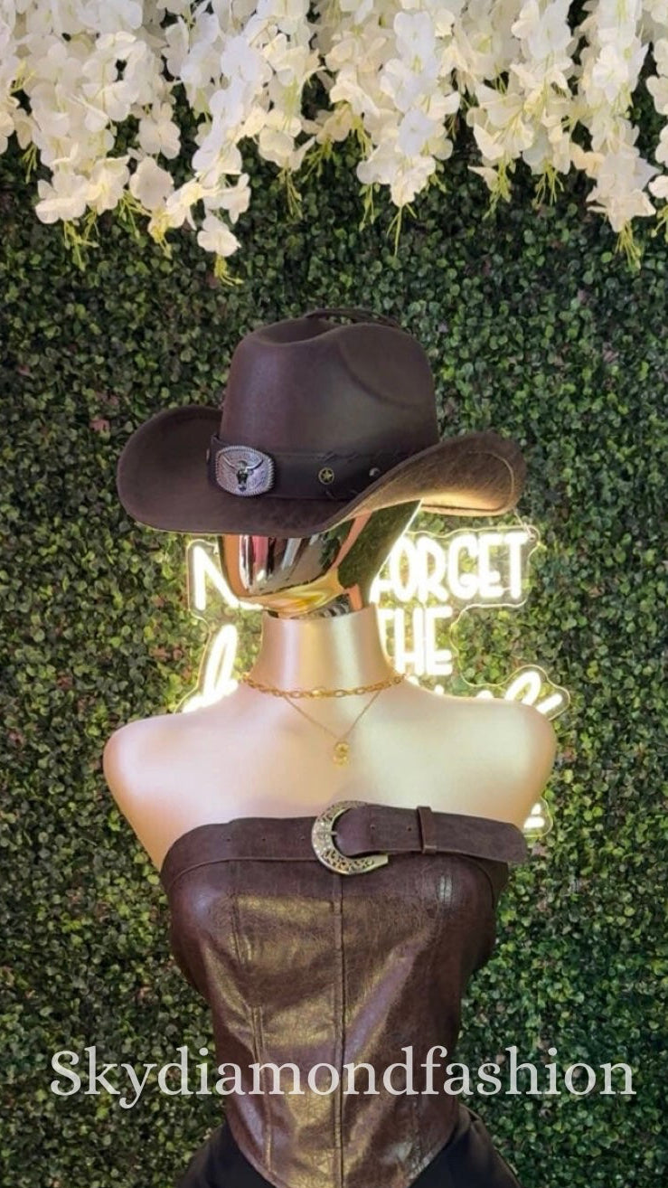 Belt leather top