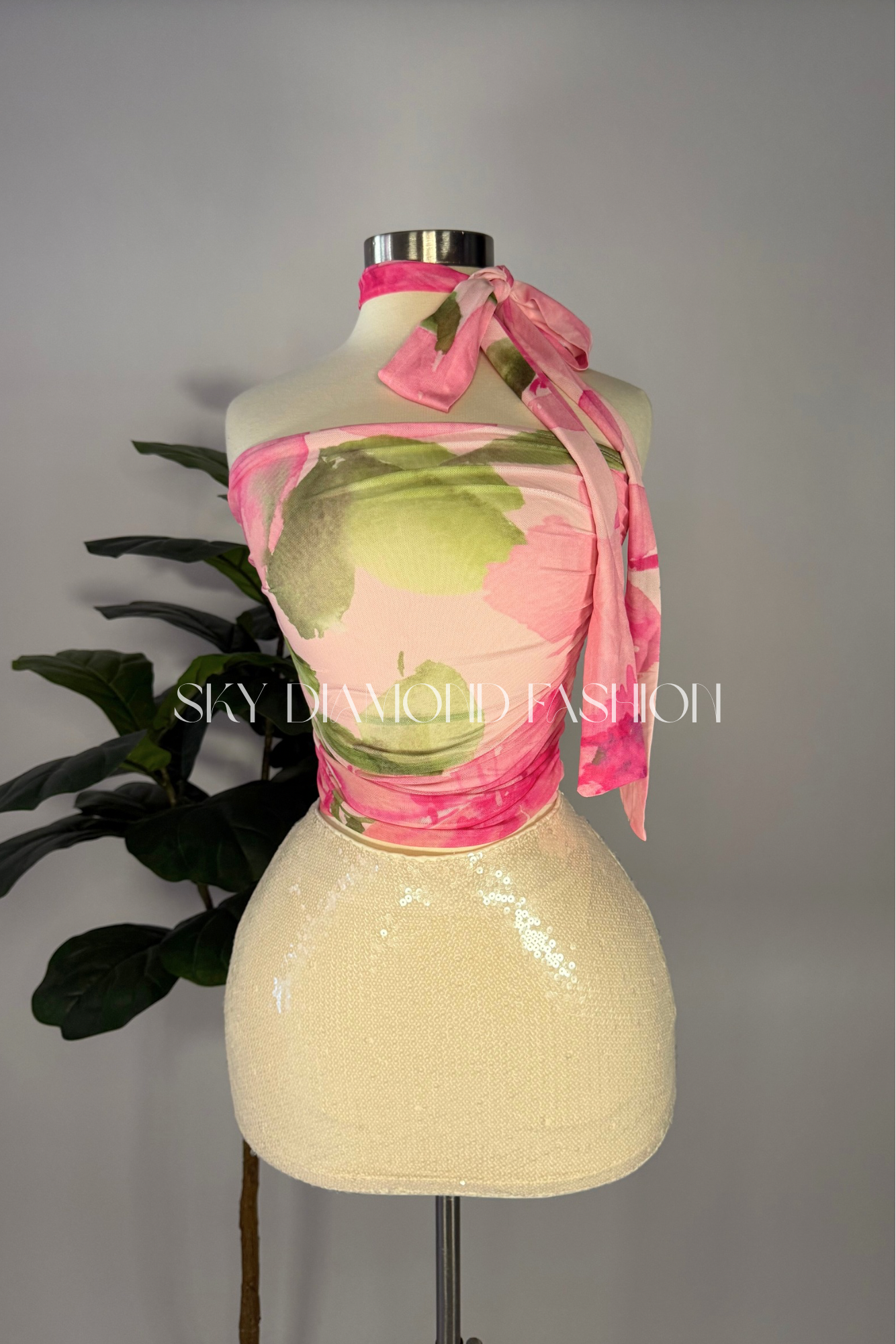 Mini sequin skirt