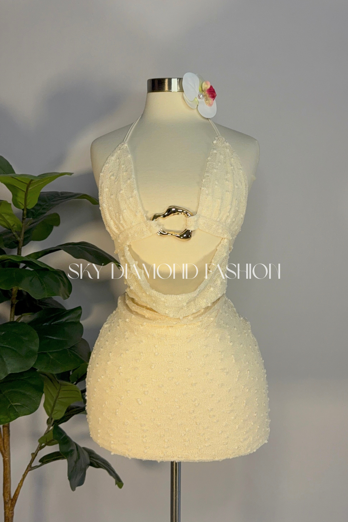 Apricot gold dress