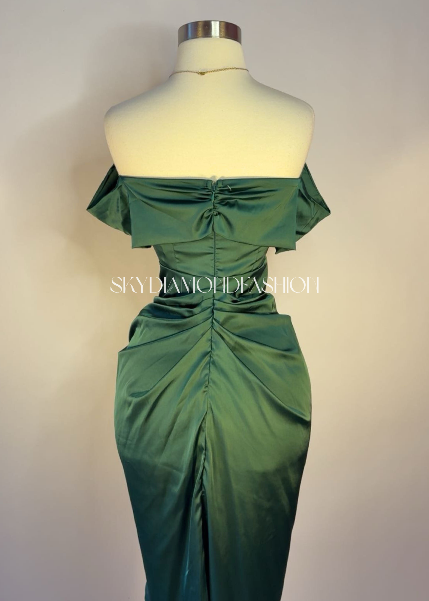 Emerald midi dress