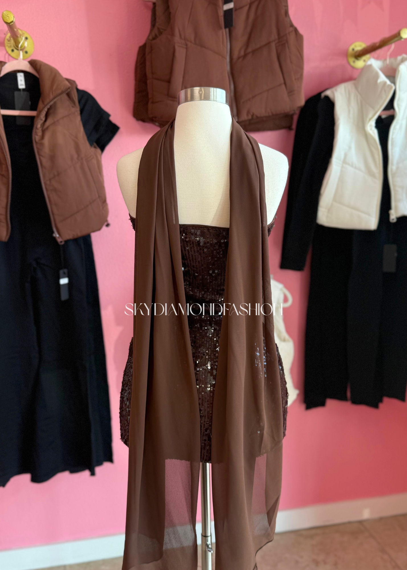 Brown sequins Dress