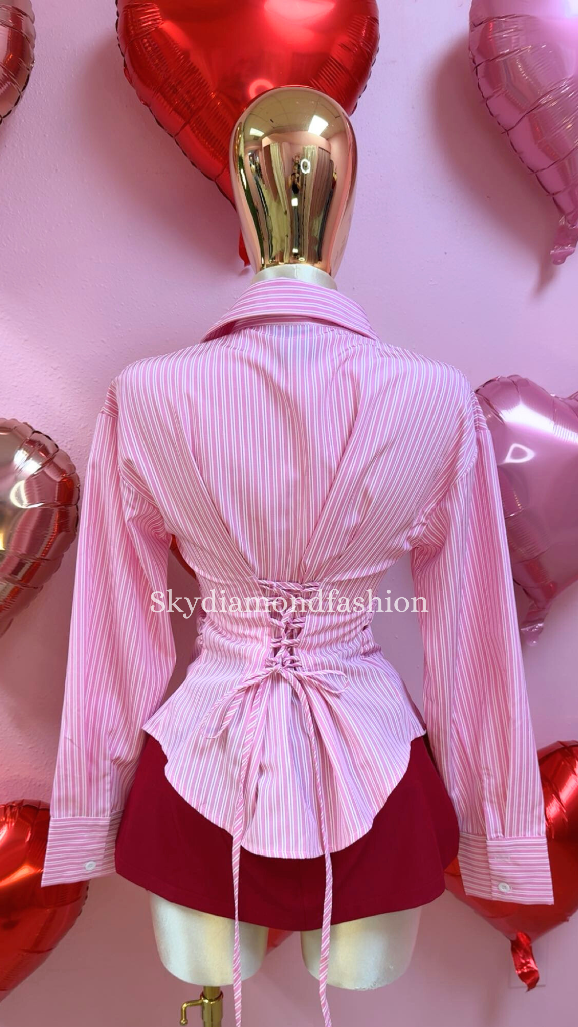 Pink long sleeve top