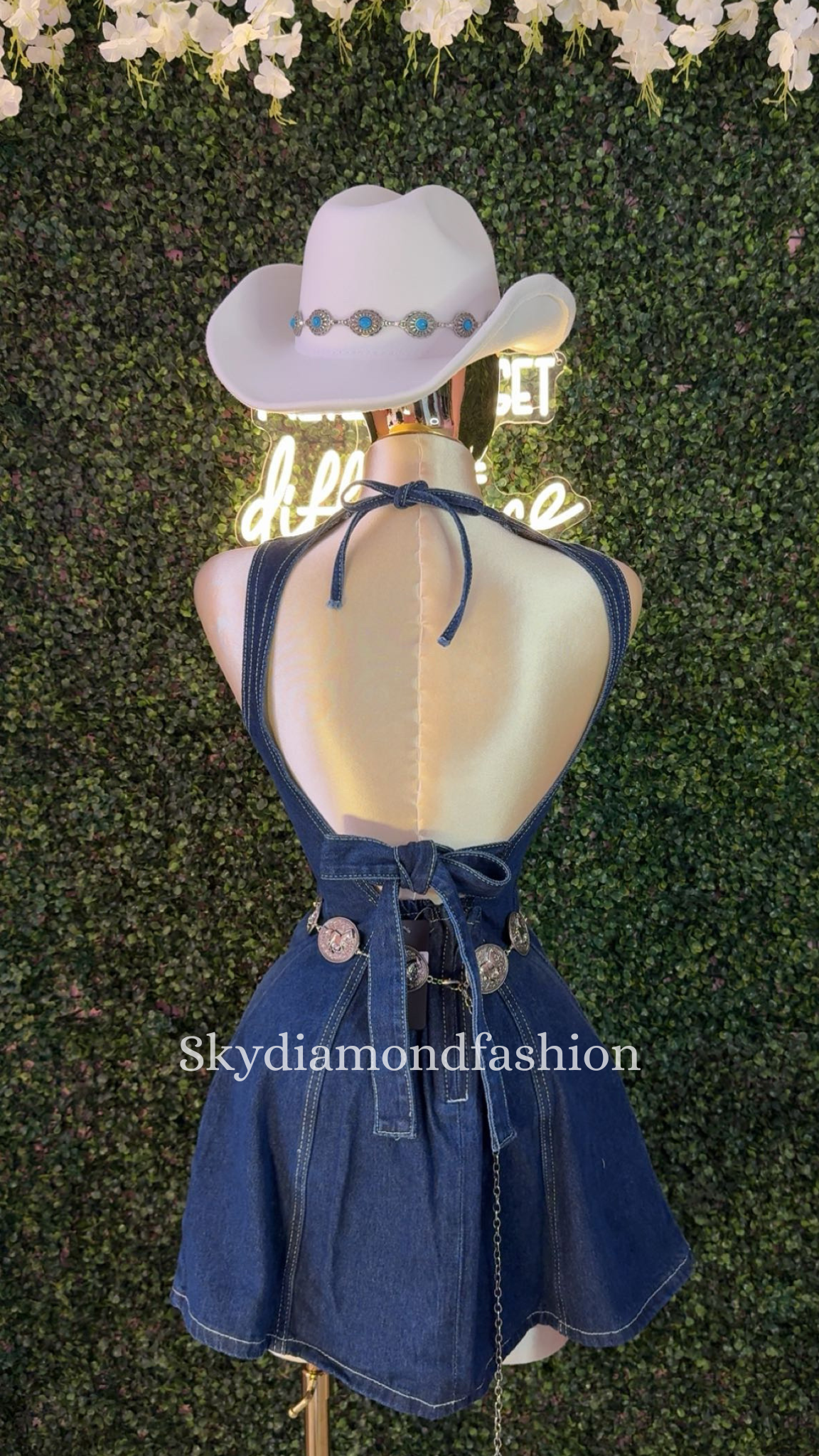 Restock Dark denim dress