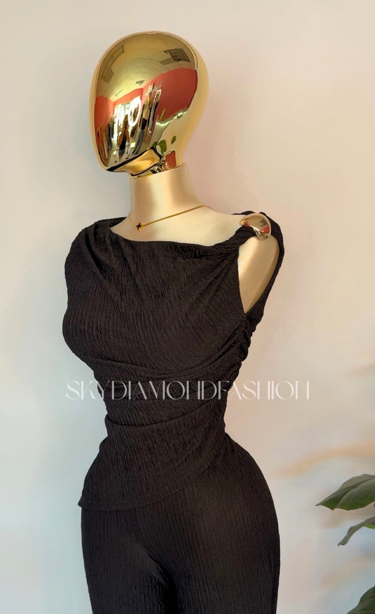 Black pant set