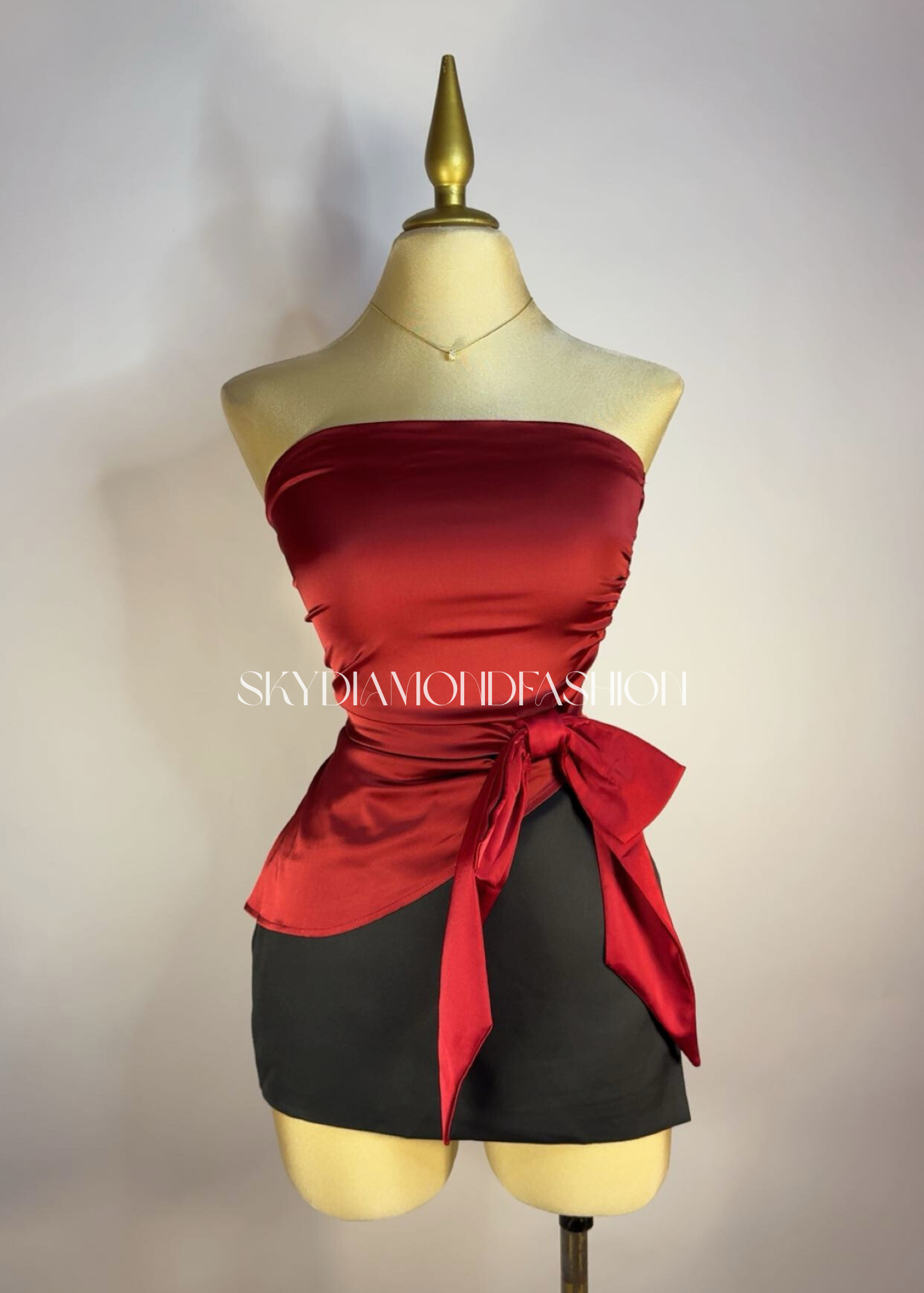 Satin tube bow top RESTOCK!