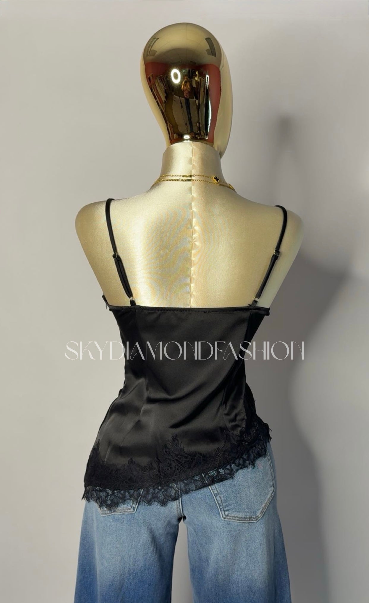 RESTOCK! black cami lace