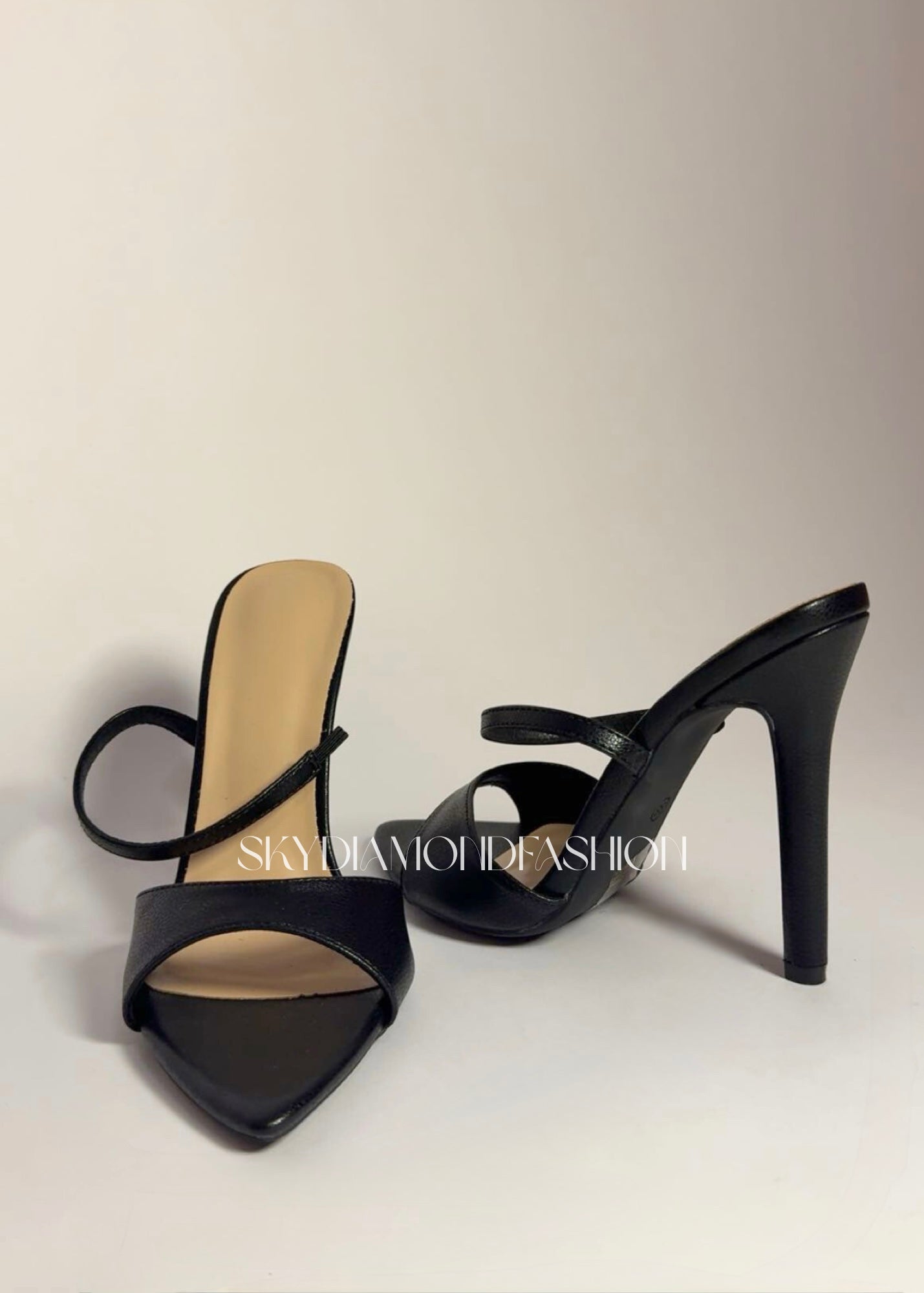Black stiletto heels