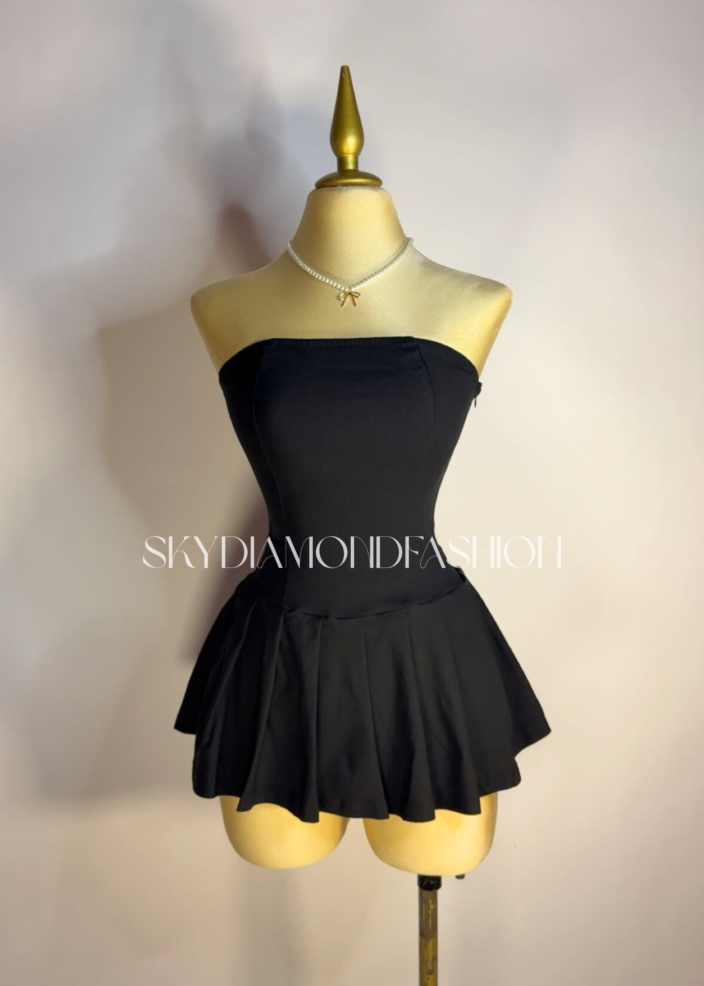 Black casual dress