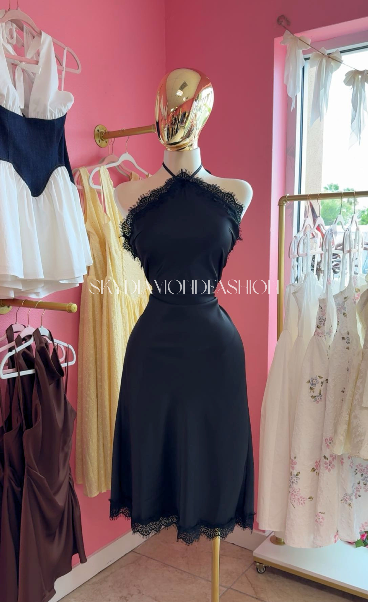Black Laced Long Dress