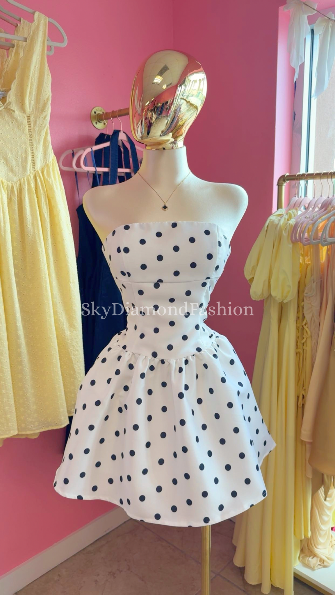 Paris polka picnic dress