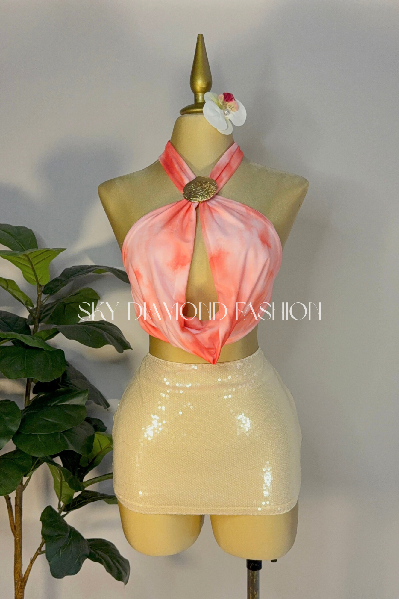 Seashell pink orange