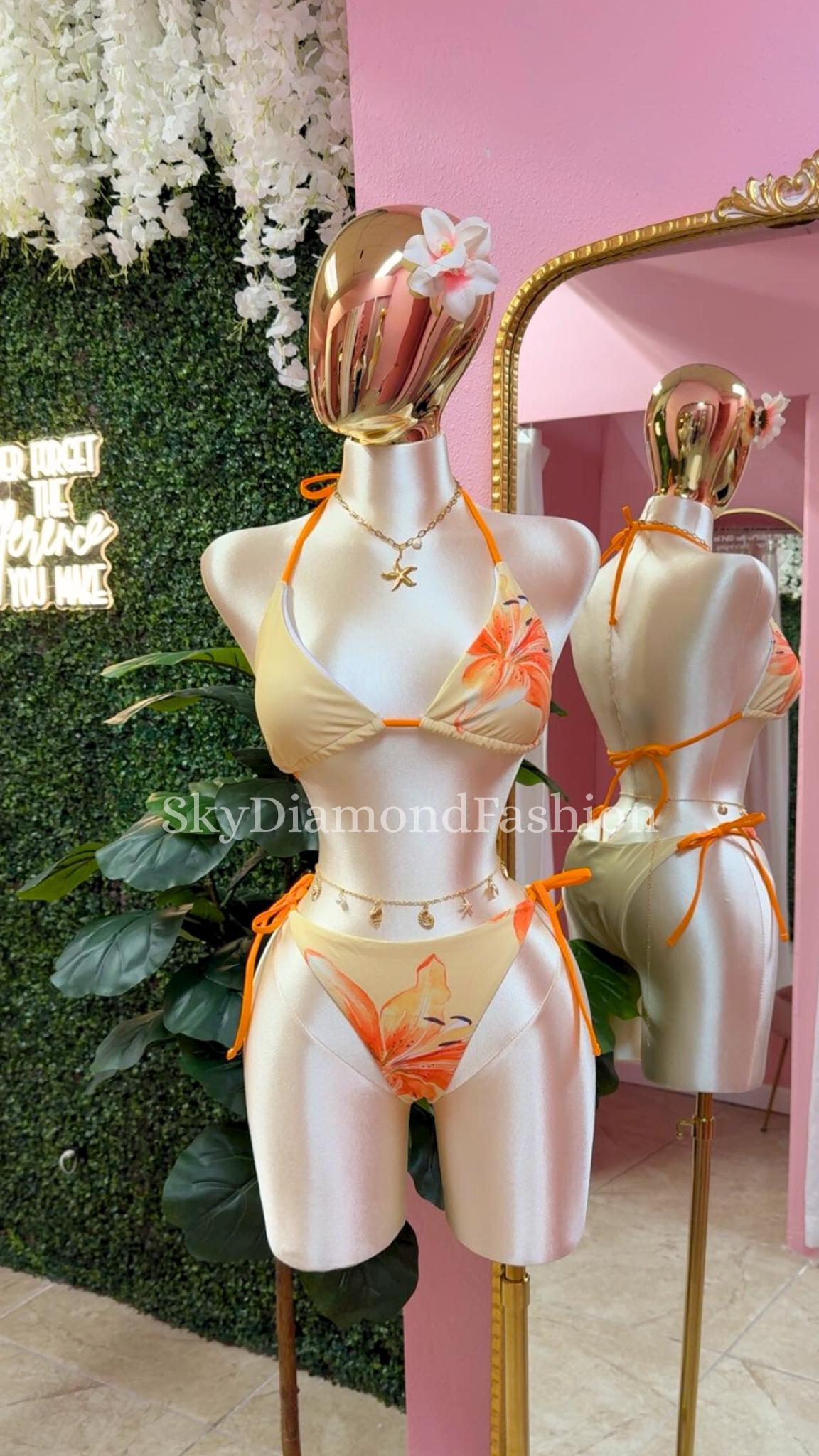 3pc Hawaiian orange