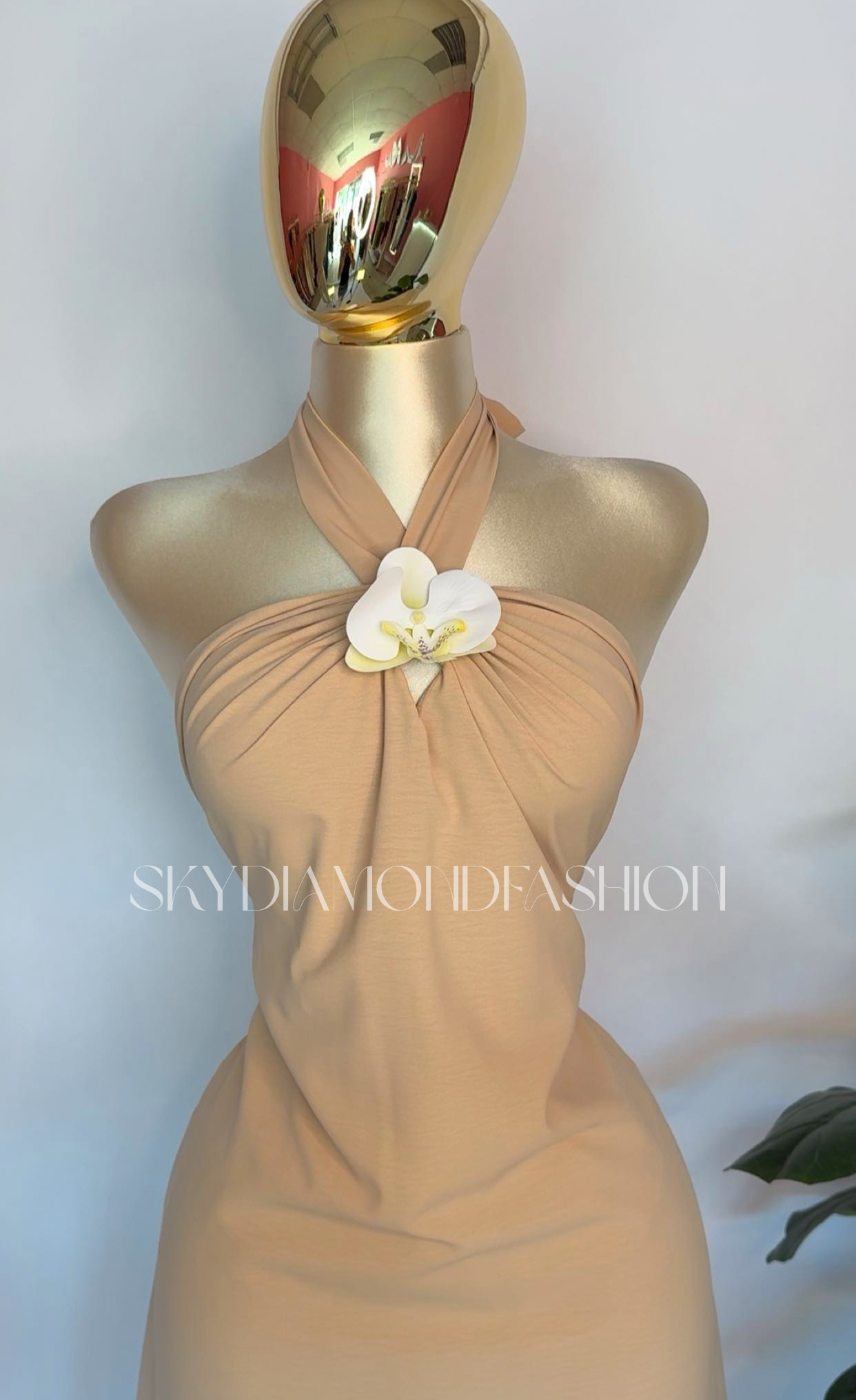 Island orchid beige maxi dress ☀️