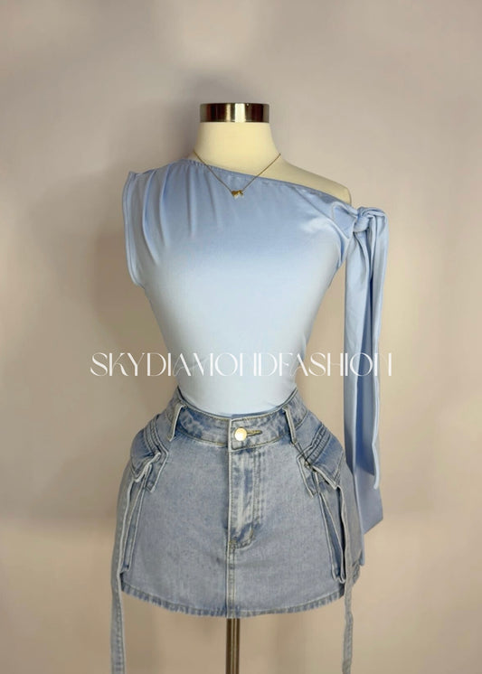 Baby blue top