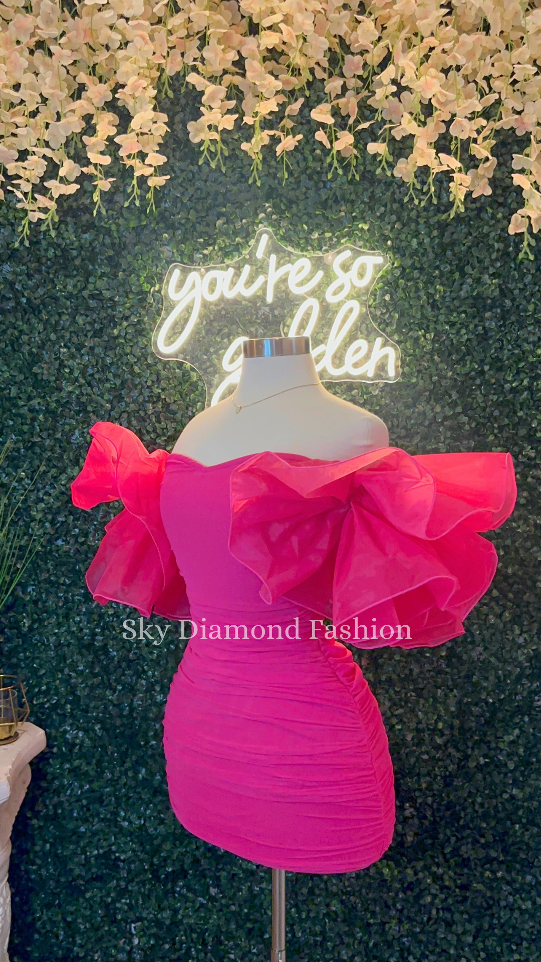 Pink me up mini dress