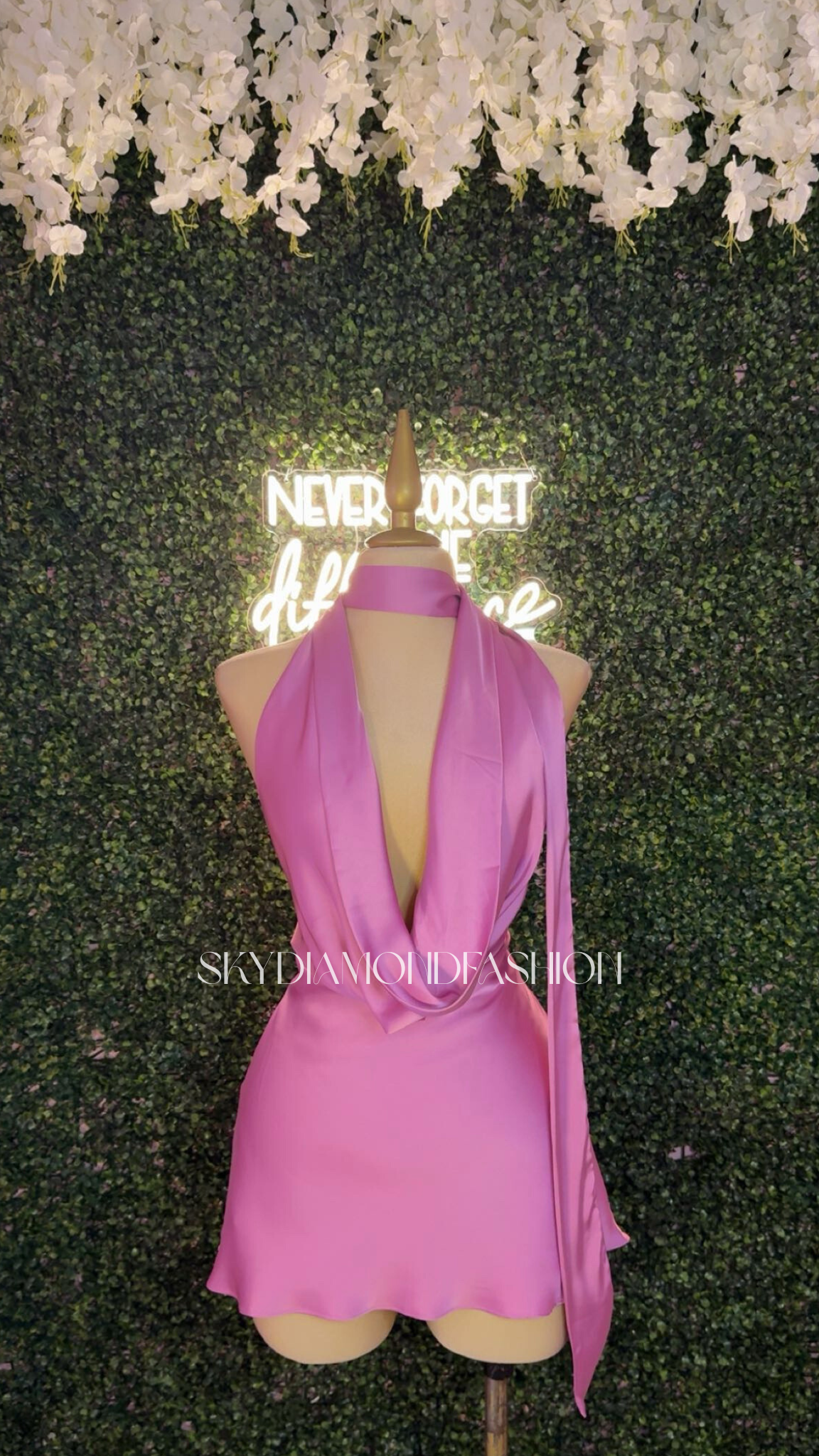 Anastasia Satin dress