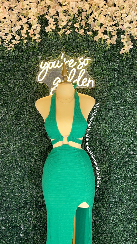 Green summer dress