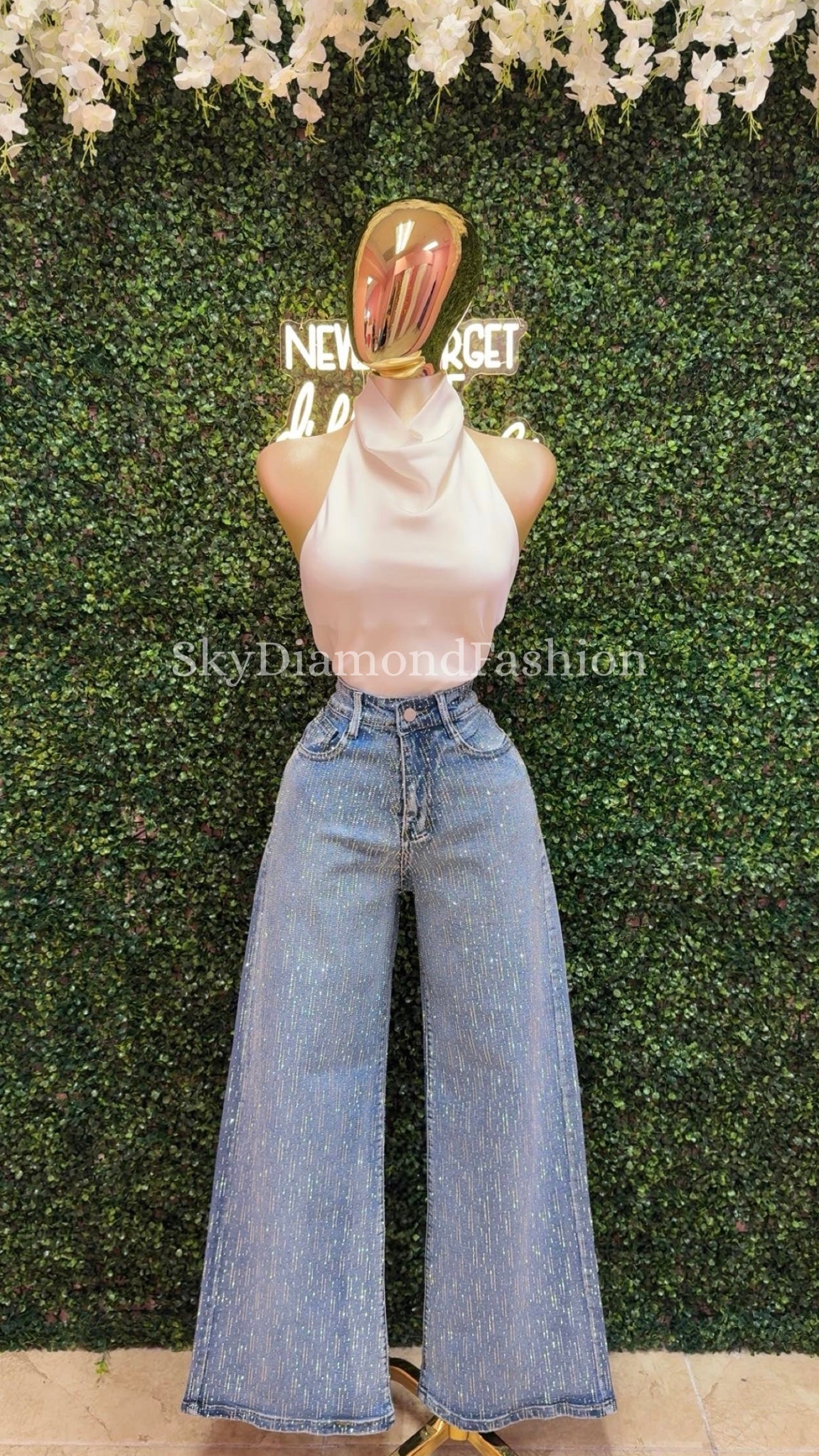 Shooting stars denim jean (light)
