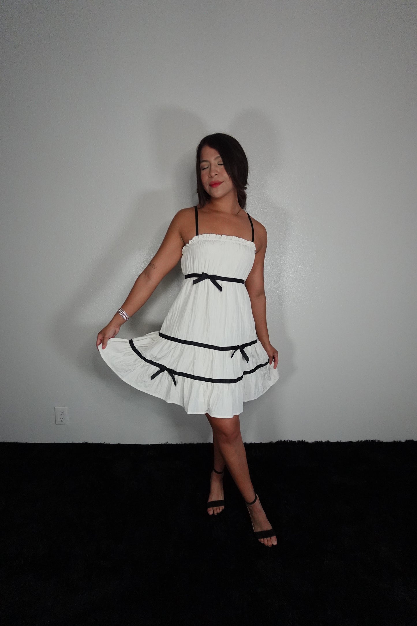 So coquette mini dress
