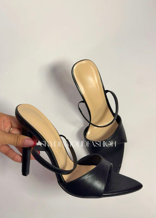 Black stiletto heels