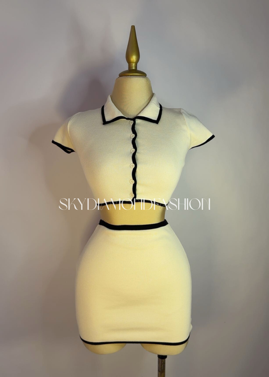 Apricot knit set