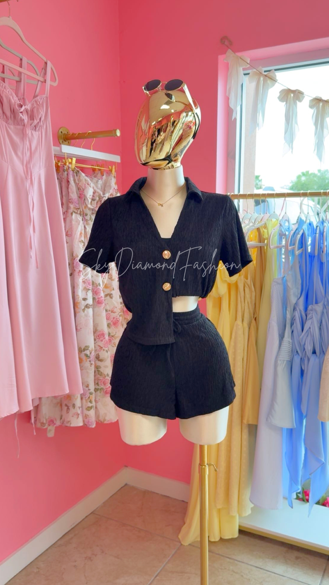 Black casual 2pc set