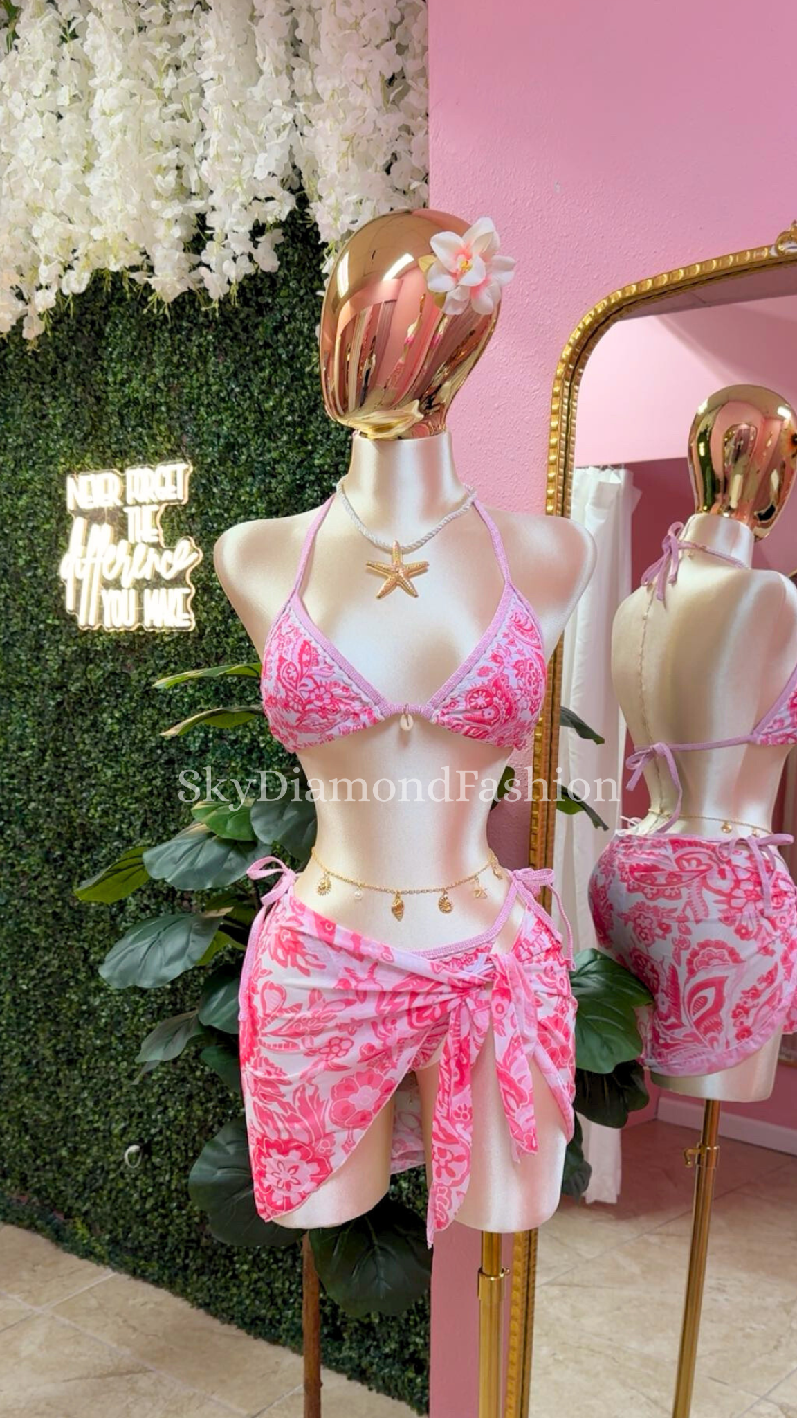 3pc Pink muse bikini