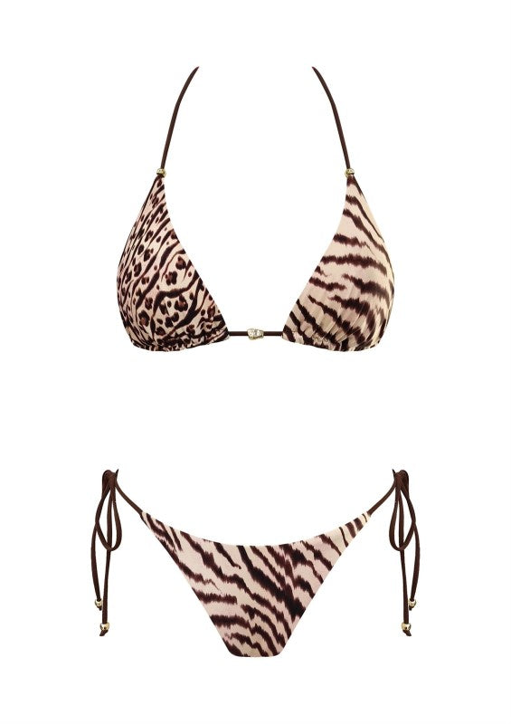 Golden leopard 2pc  bikini