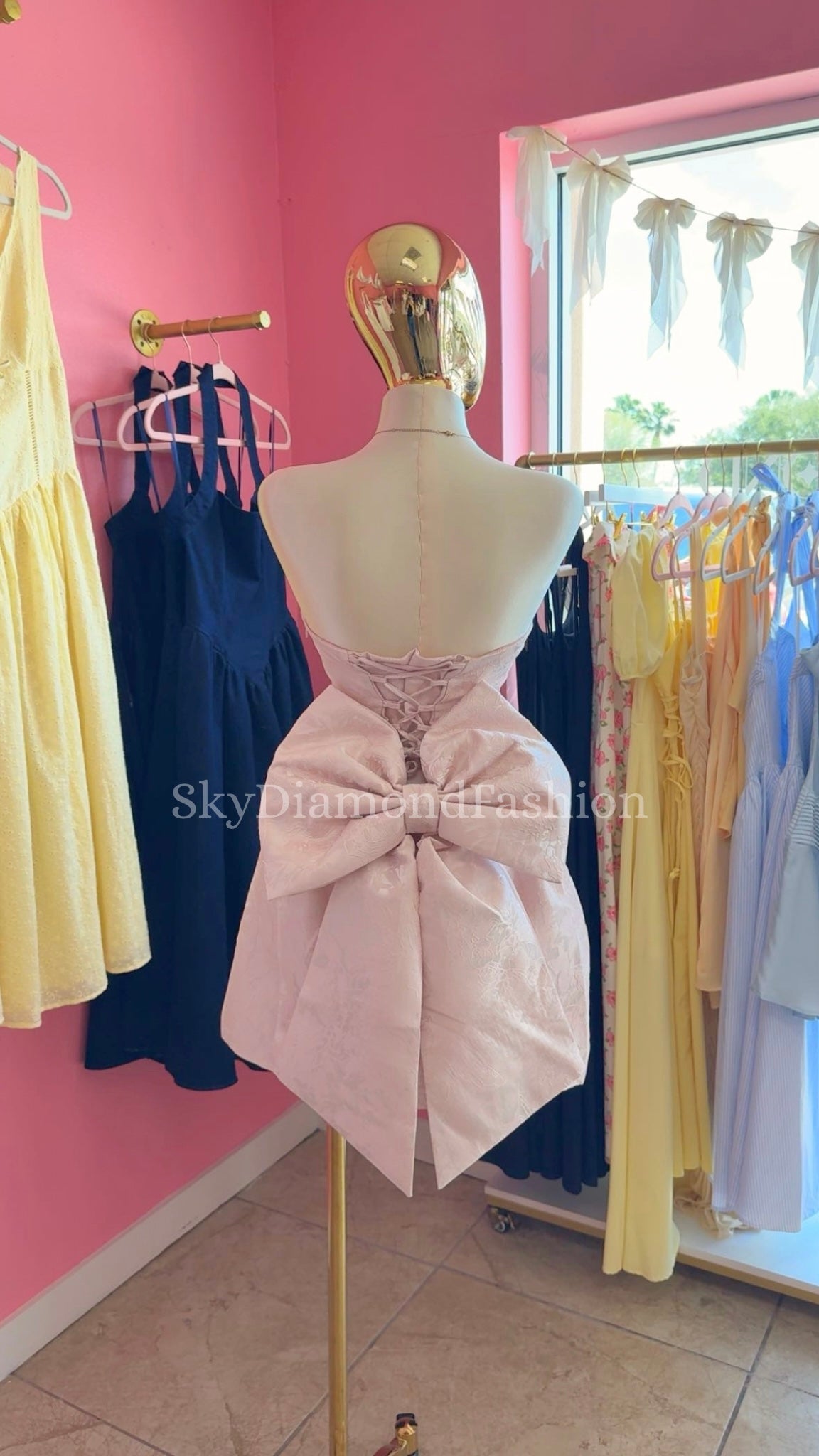 Baby pink coquette dress