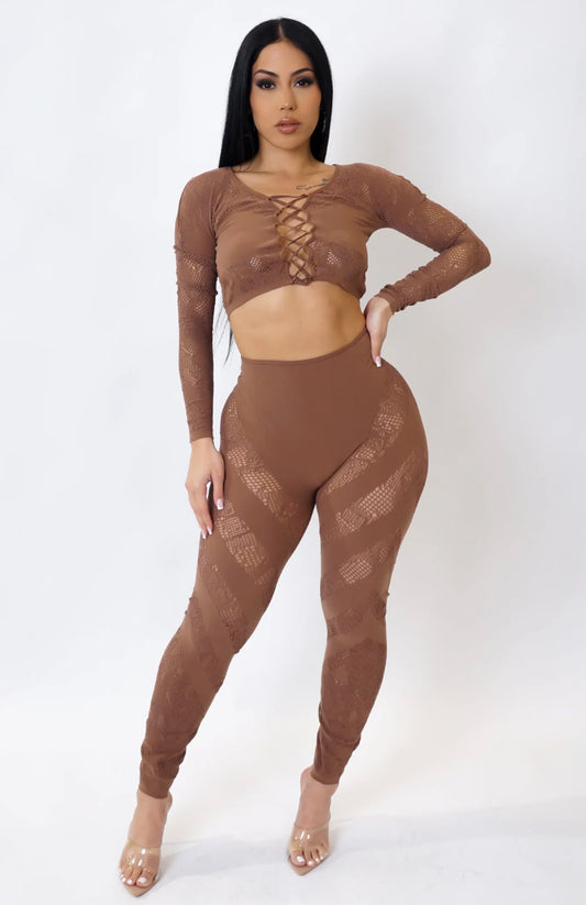 Brown 2 piece set