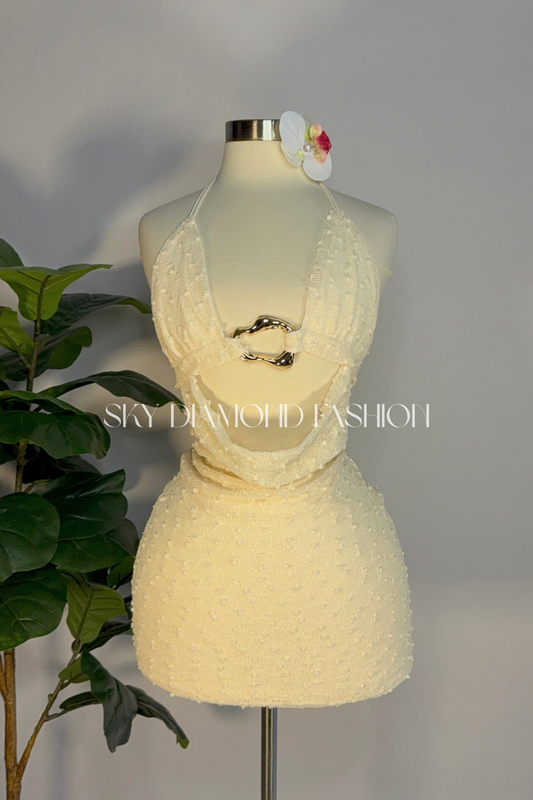 Apricot gold dress