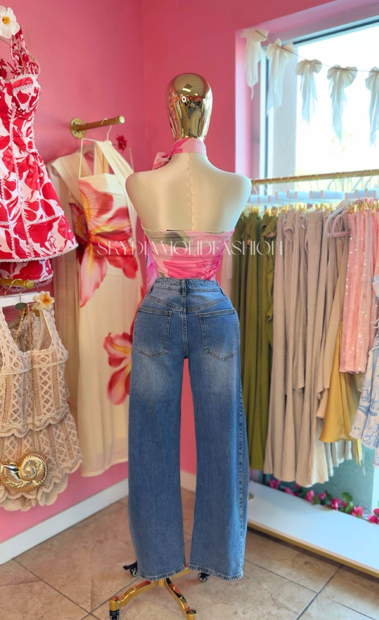 Soho Front Seam Barrel Jeans