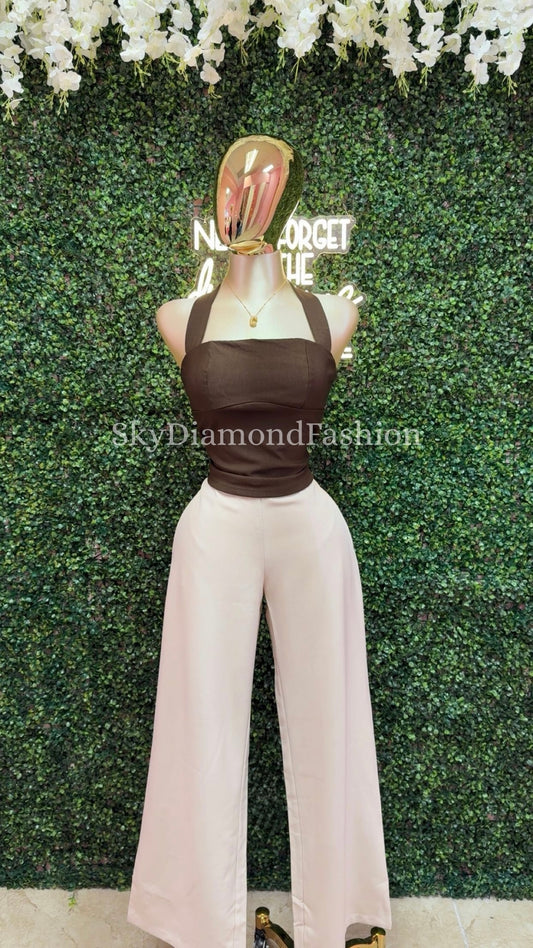 Brown casual top