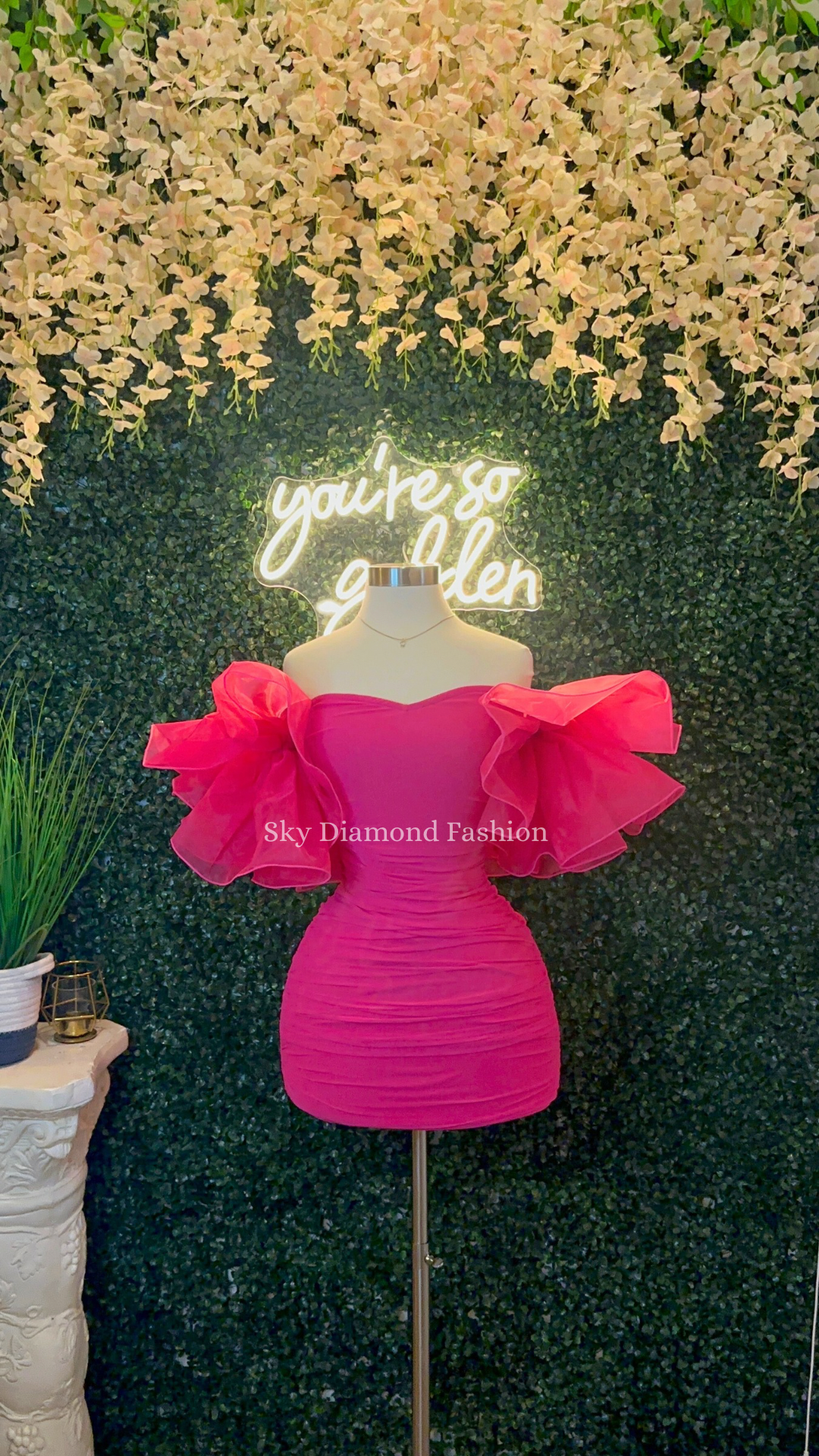 Pink me up mini dress