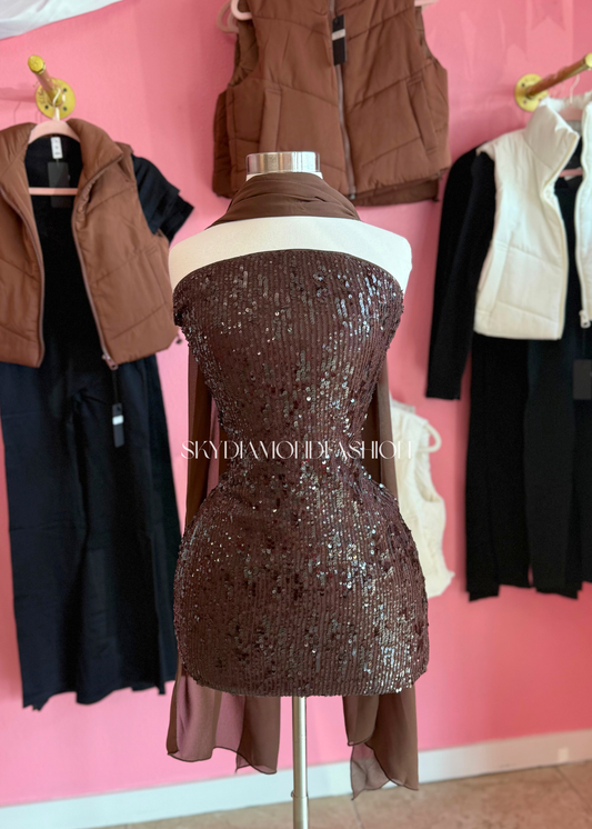 Brown sequins Dress