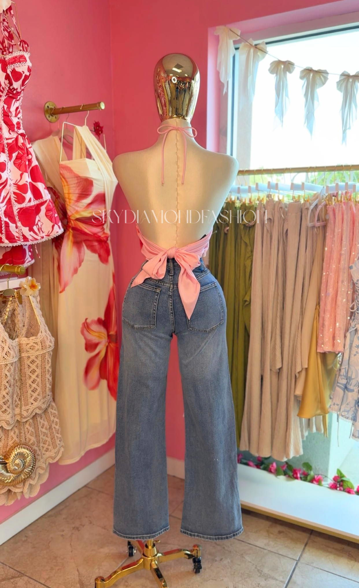 Skyline High Rise Wide Leg Jeans