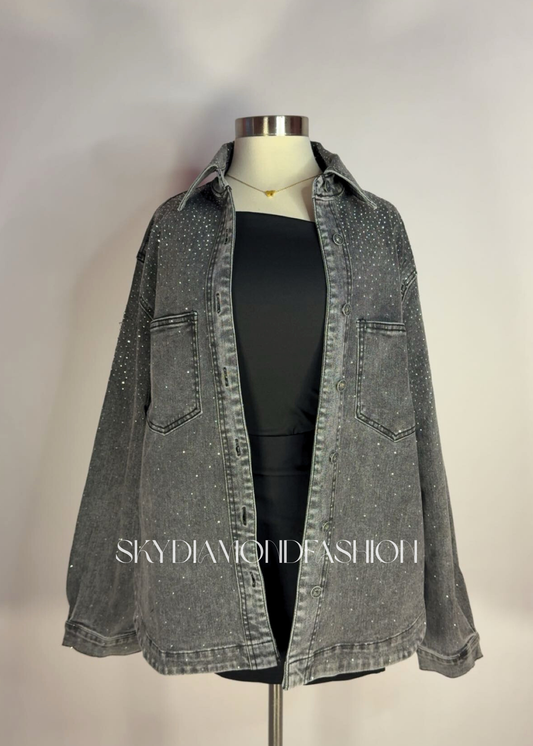 denim oversized jacket