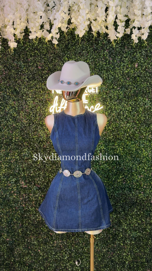 Restock Dark denim dress