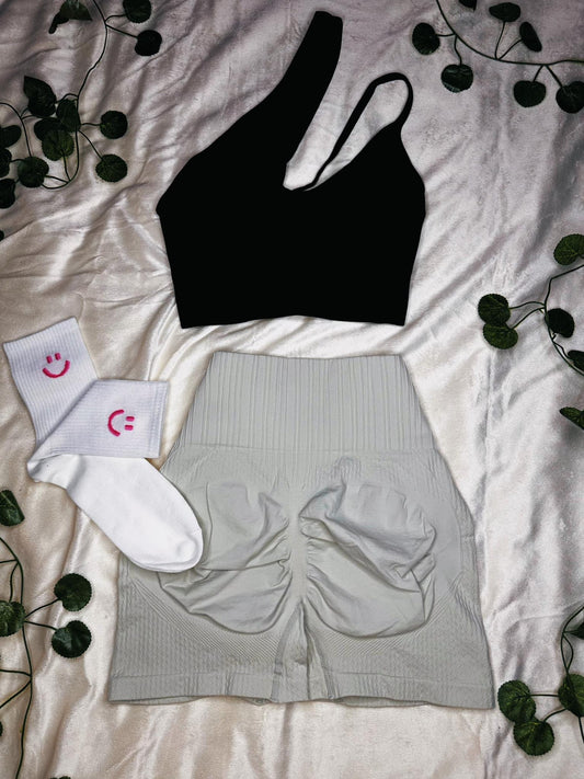 Cream shorts