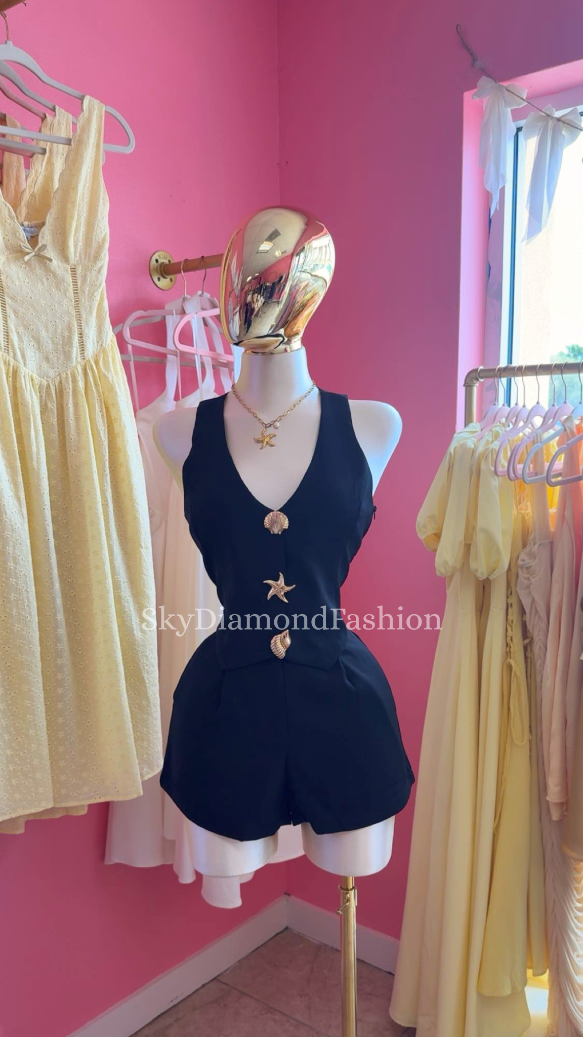 Seashell black 2pc