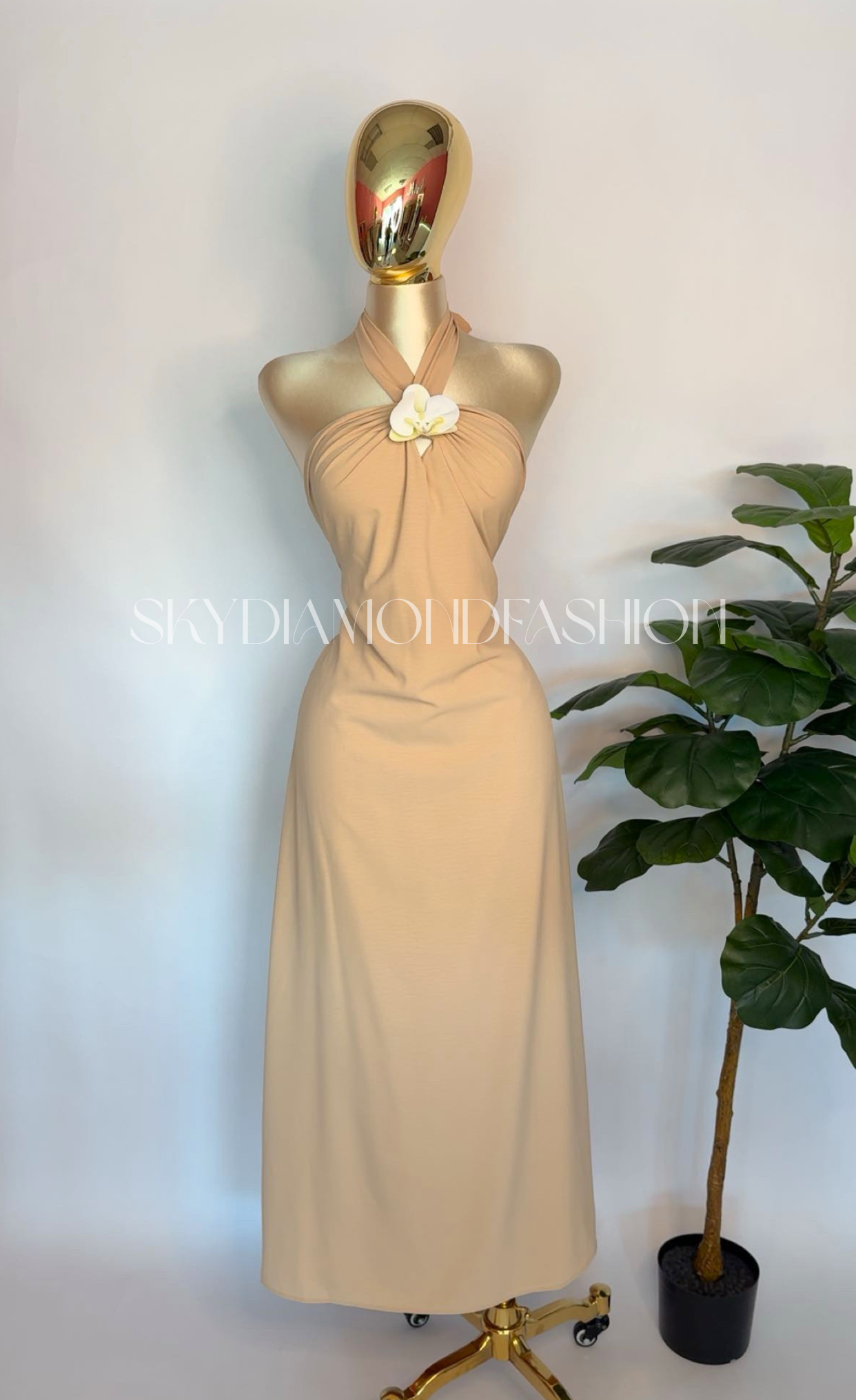 Island orchid beige maxi dress ☀️