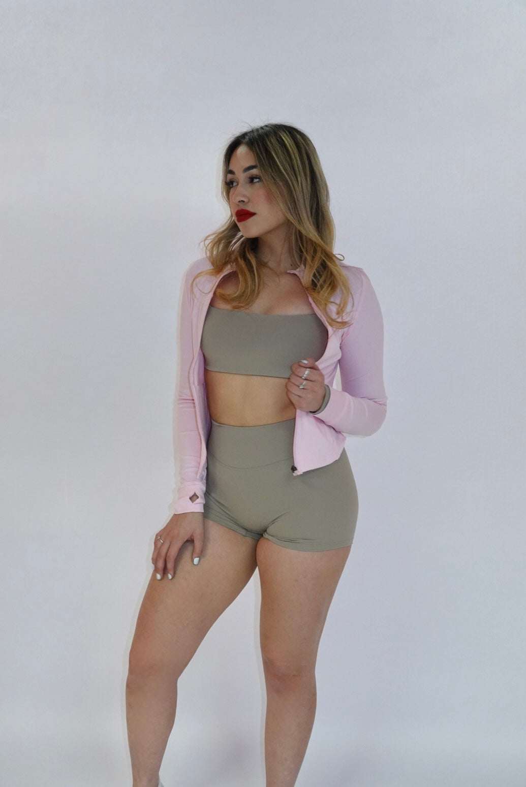 Dark apricot activewear set