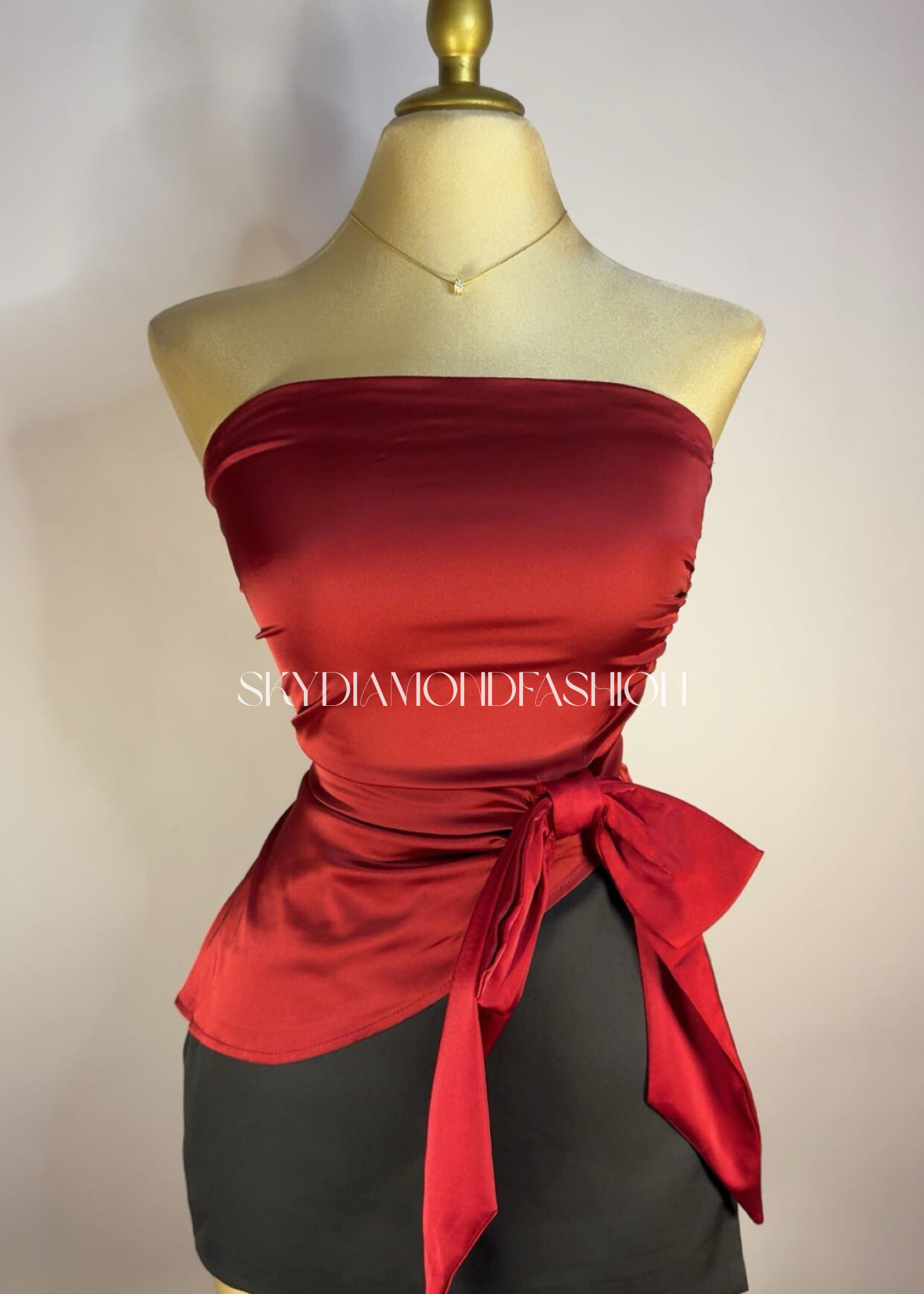 Satin tube bow top RESTOCK!