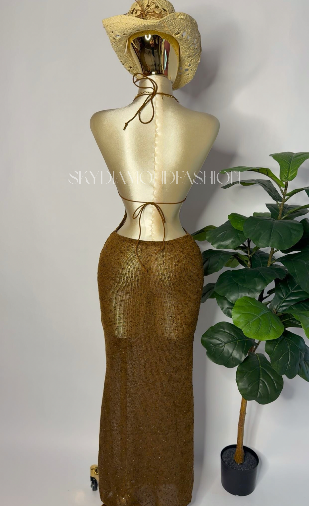 Bronze stars dress ⭐️