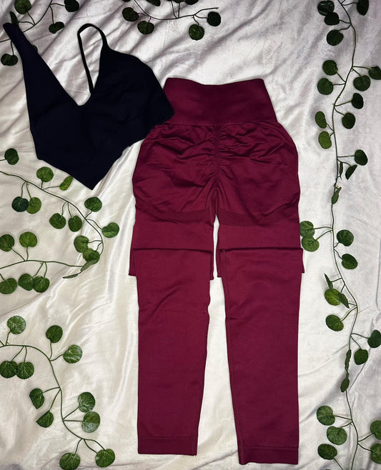 Purple pink leggings