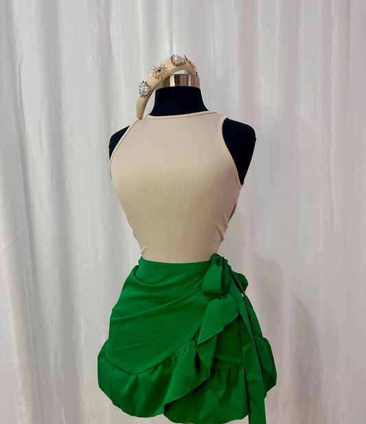 Green skirt